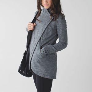 Lululemon That's A Wrap Heathered Snow Slub Coal